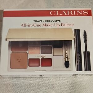 Clarins Travel Exclusive Makeup Palette - Red, Brown, and Cream